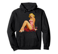 Valentine Pin Up Calendar Pin Up Hoodie - Minimalist Print Men Women - T-Shirt, Sweatshirt, Hoodie