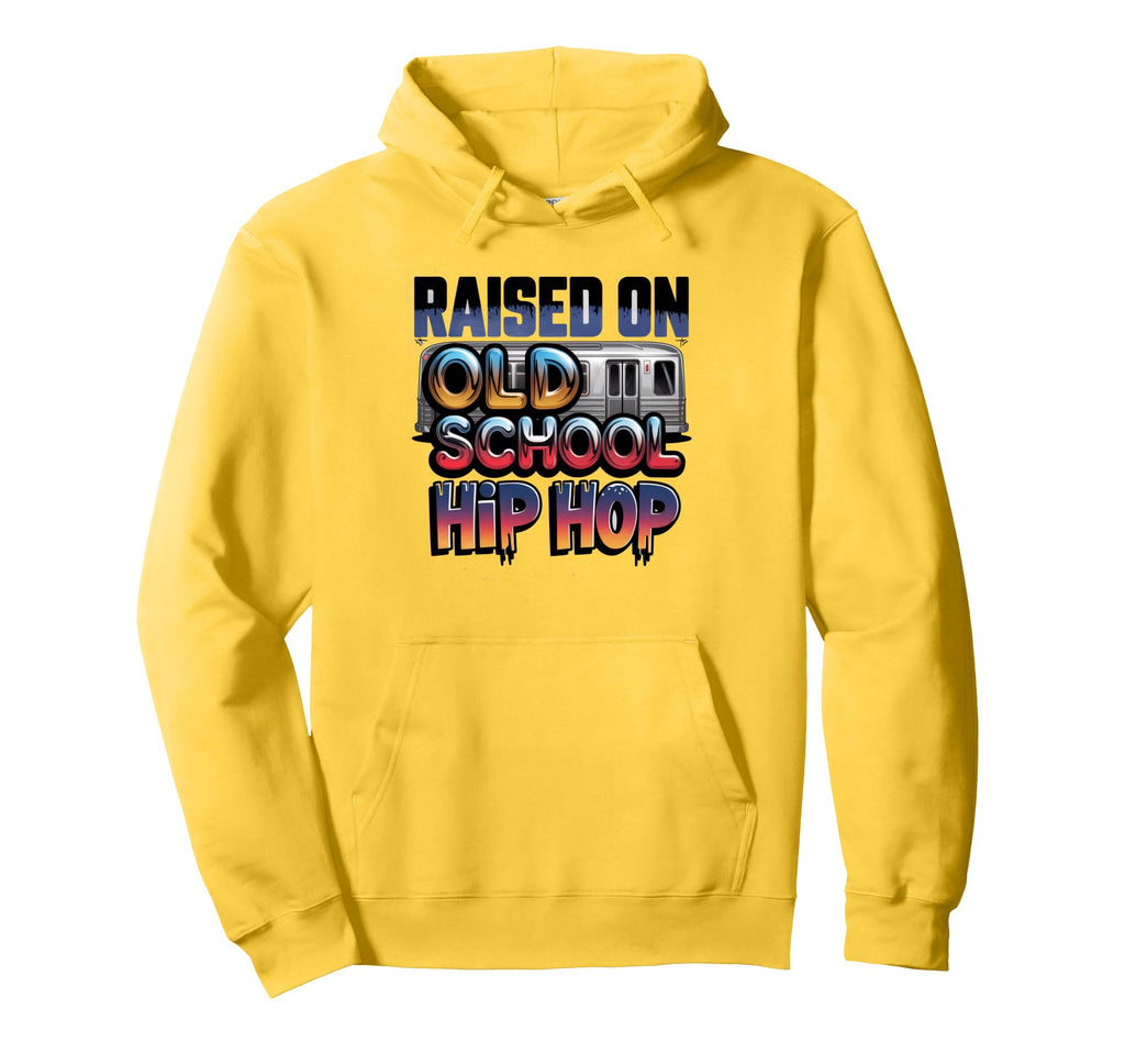 Raised Old School Hip Hop Cassette Hoodie - Casual Everyday Wear Men Women - T-Shirt, Sweatshirt, Hoodie