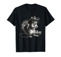 Squirrel Cowboy Rodeo Cowgirl Western T-Shirt - Novelty Apparel for Adults - T-Shirt, Sweatshirt, Hoodie