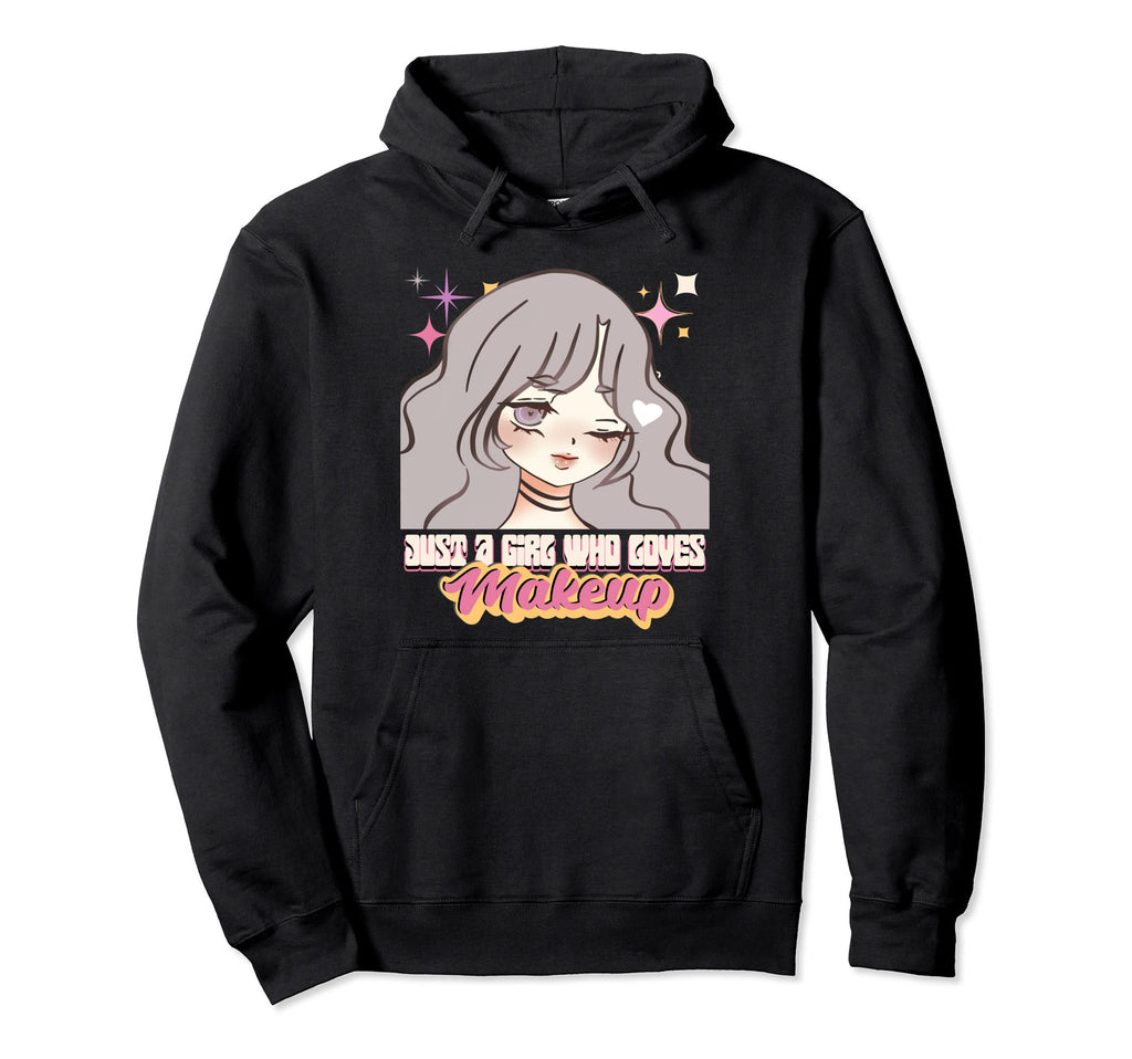Anime Who Loves Makeup Rainbow Japan Hoodie - Graphic Print Men Women - T-Shirt, Sweatshirt, Hoodie