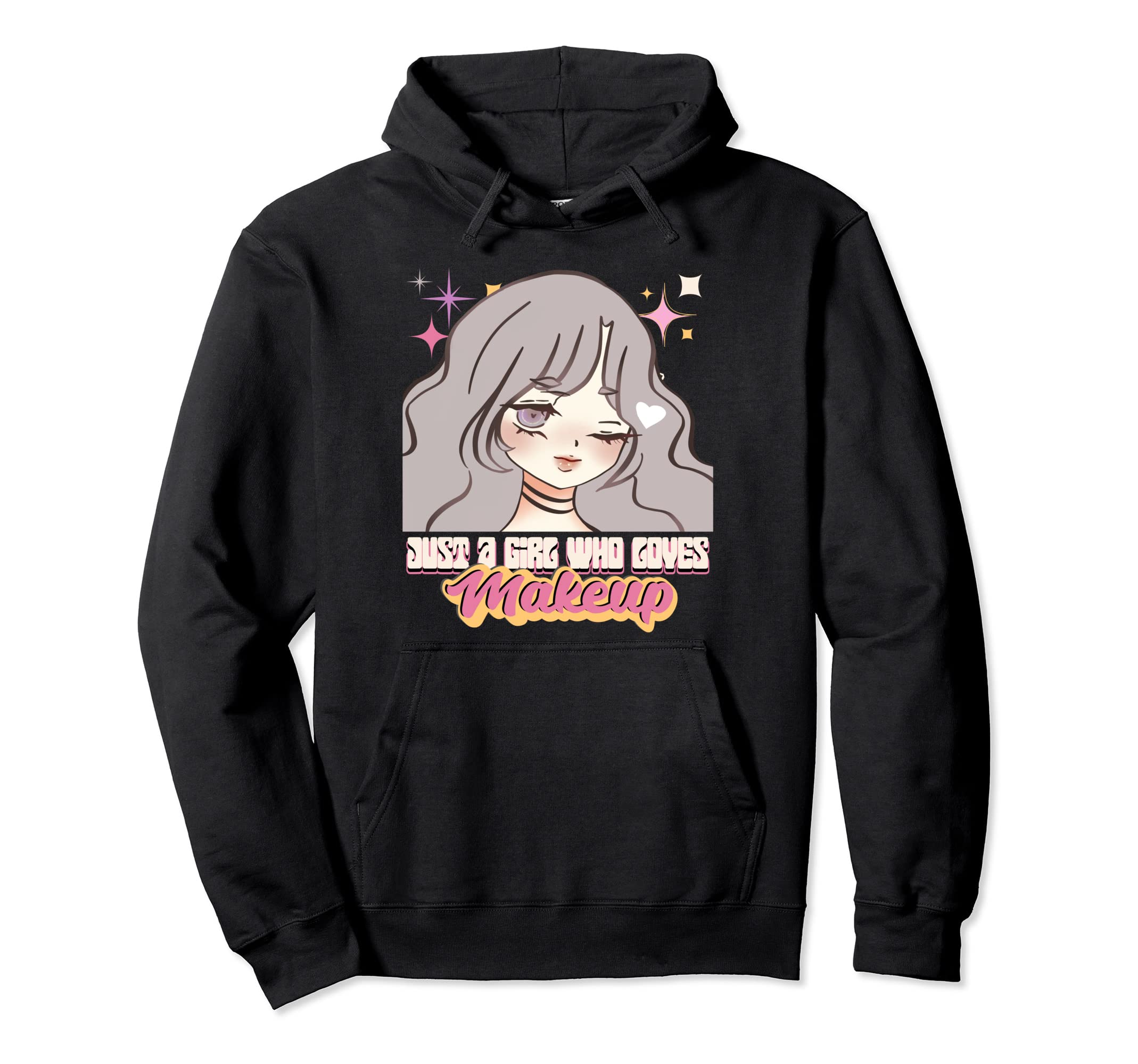 Anime Who Loves Makeup Rainbow Japan Hoodie - Graphic Print Men Women - T-Shirt, Sweatshirt, Hoodie