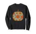 Floral Pumpkin Boho Fall Halloween Sweatshirt - Unique Graphic Men Women - T-Shirt, Sweatshirt, Hoodie
