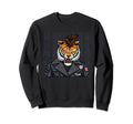 Downtown Aesthetic Punk Tiger Y2K Sweatshirt - Streetwear Style Men Women - T-Shirt, Sweatshirt, Hoodie