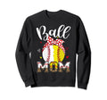 Ball Mom Softball Baseball Headband Sweatshirt - Custom Art Print Unisex - T-Shirt, Sweatshirt, Hoodie