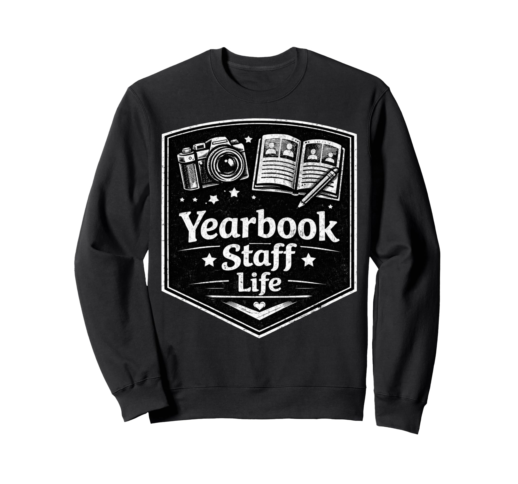 Yearbook Staff Life Camera Journalism Sweatshirt - Graphic Print Unisex - T-Shirt, Sweatshirt, Hoodie