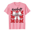 Baseball Mom Coquette Bow Game Day T-Shirt - Graphic Print Men Women - T-Shirt, Sweatshirt, Hoodie