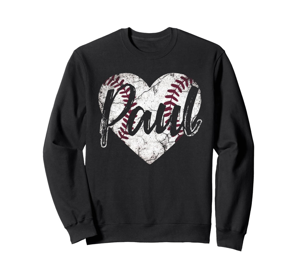 Paul Baseball Personalized Name Sweatshirt - Casual Everyday Wear Unisex - T-Shirt, Sweatshirt, Hoodie