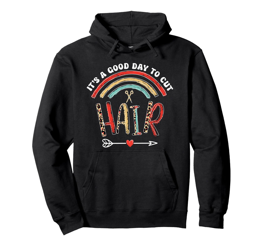 Hair Stylist Barber Rainbow Salon Boho Hoodie - Trendy Graphic Unisex - T-Shirt, Sweatshirt, Hoodie
