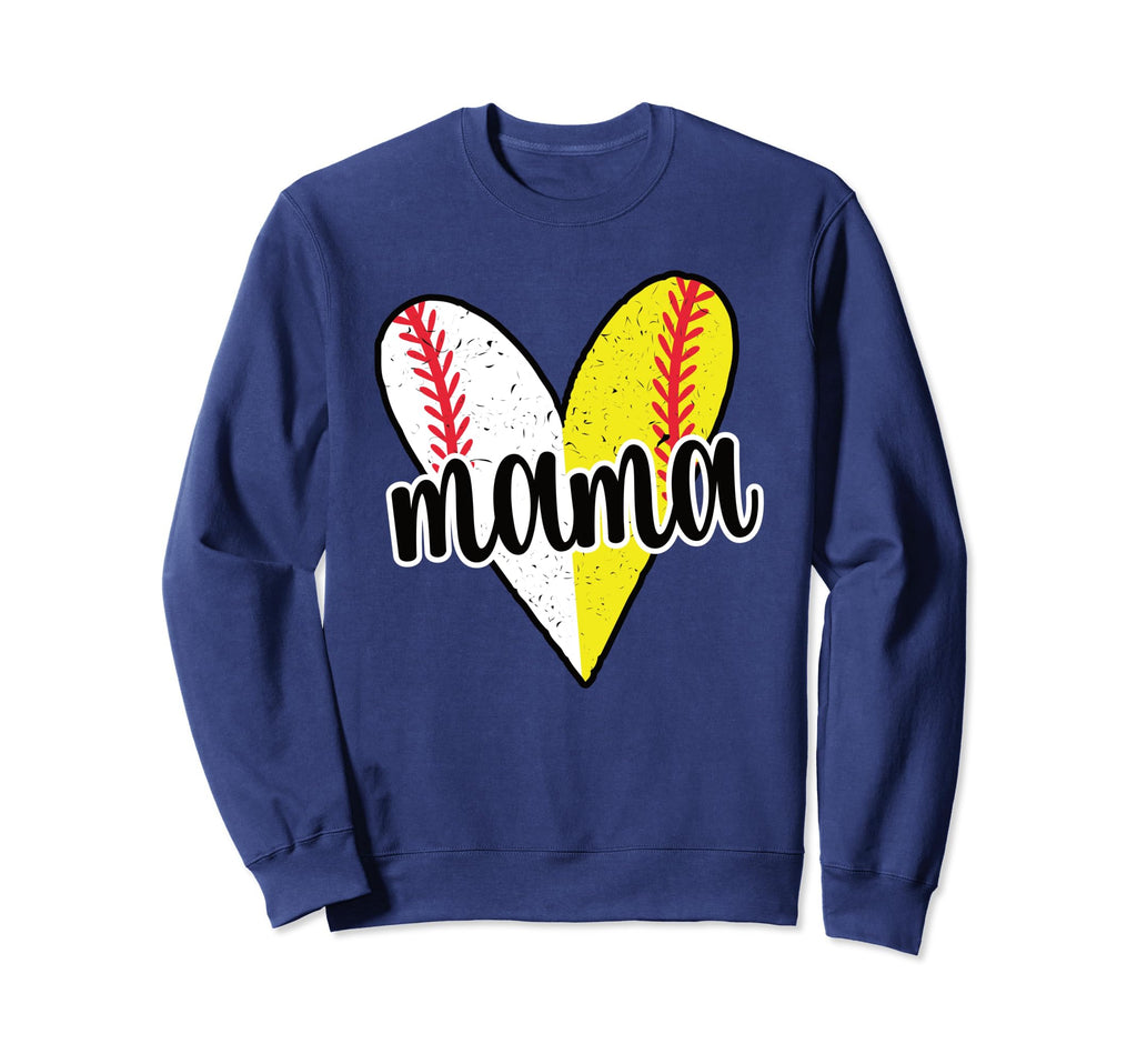 Baller Mama Proud Softball Sweatshirt - Casual Everyday Wear for Adults - T-Shirt, Sweatshirt, Hoodie