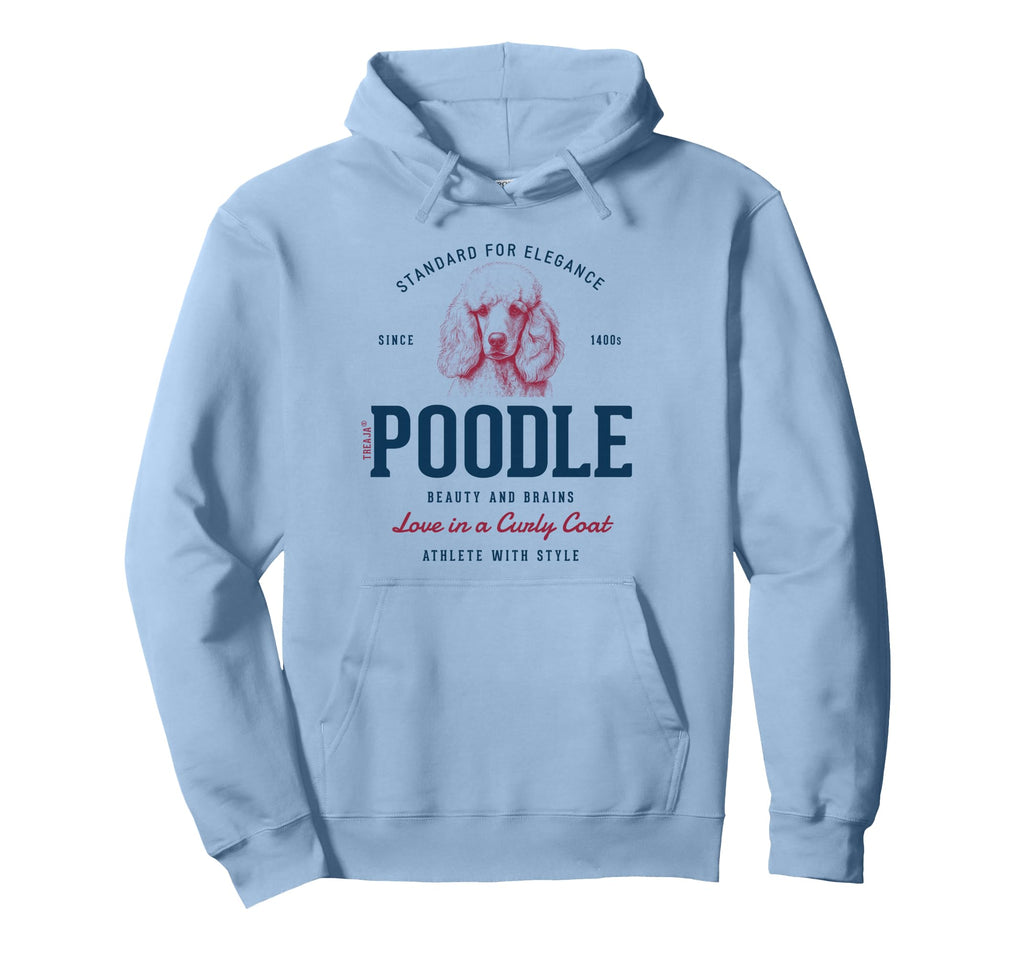 Styled Poodle Hoodie - Casual Everyday Wear Unisex - T-Shirt, Sweatshirt, Hoodie