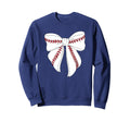 Baseball Coquette Bow Baseball Sweatshirt - Minimalist Print for Adults - T-Shirt, Sweatshirt, Hoodie