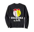Grandma Both Softball Baseball Sweatshirt - Custom Art Print for Adults - T-Shirt, Sweatshirt, Hoodie