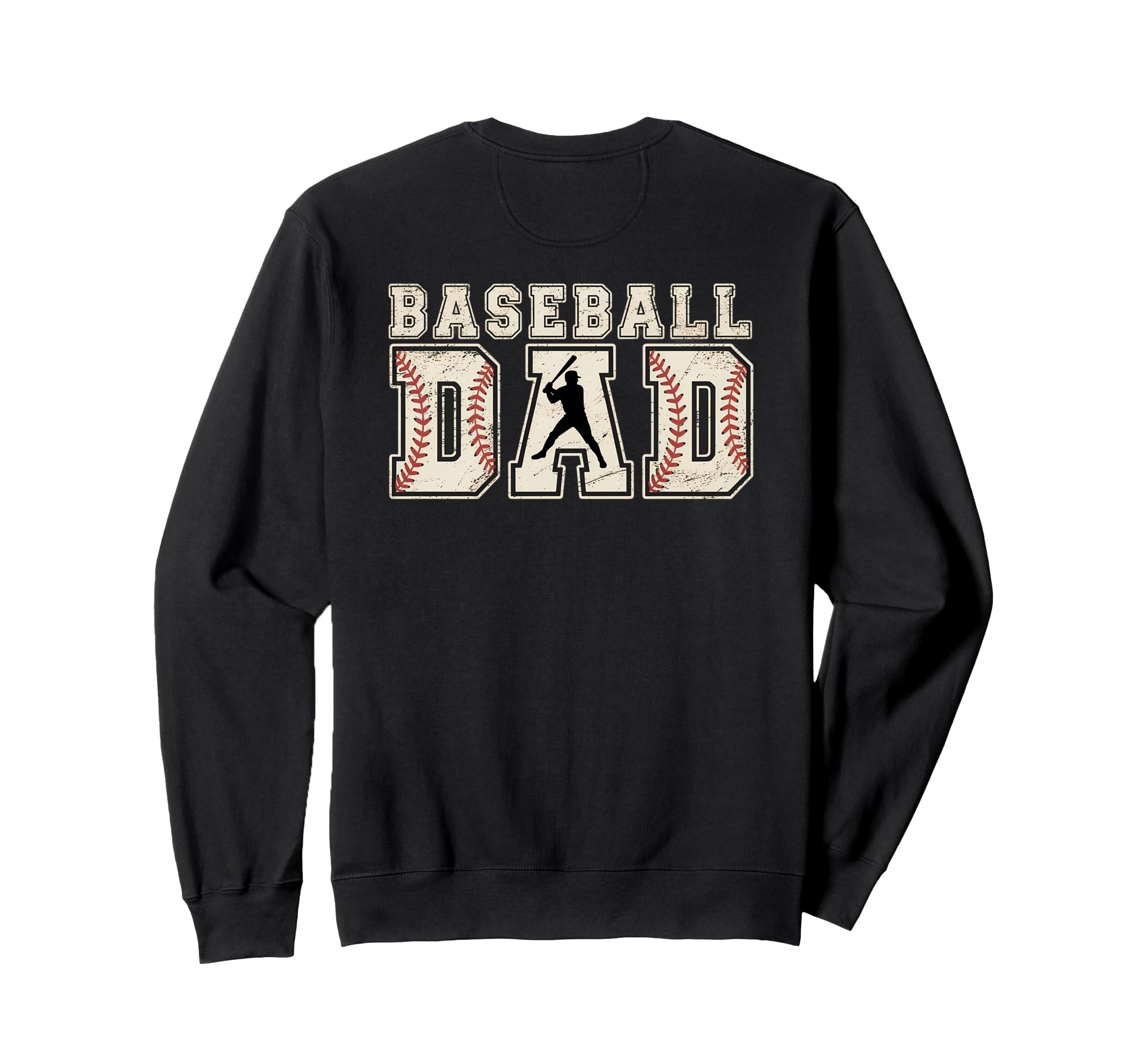 Baseball Dad Patriotic Fathers Sweatshirt - Fun Novelty Design for Adults - T-Shirt, Sweatshirt, Hoodie