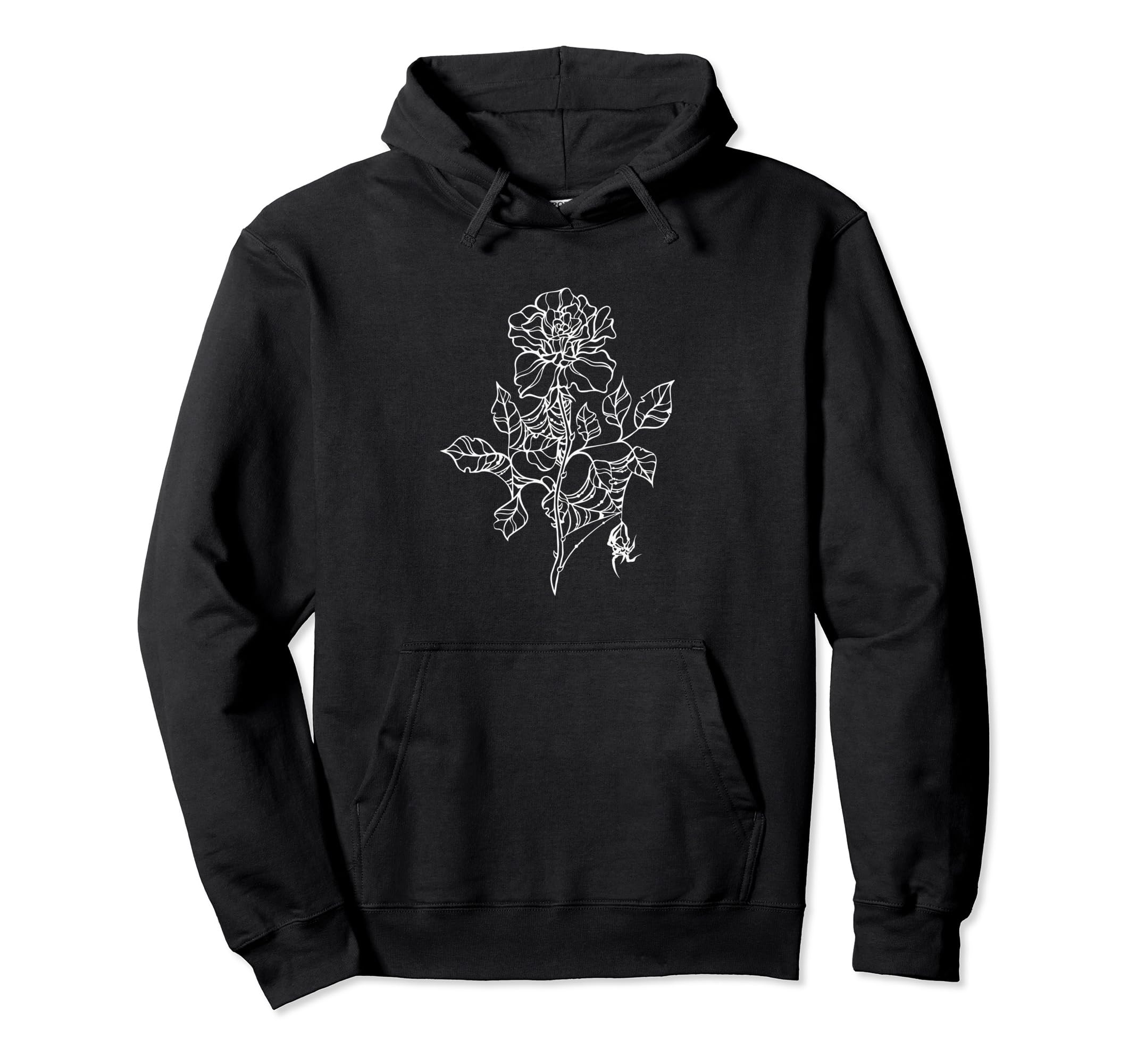 Emo Y2K Goth Alt Fairy Grunge Flower Hoodie - Custom Art Print for Adults - T-Shirt, Sweatshirt, Hoodie