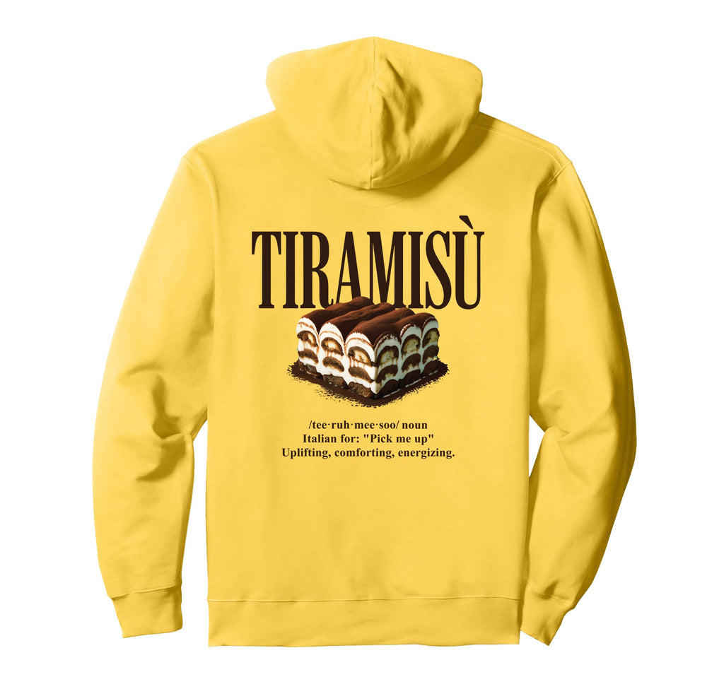 Tiramisu 90S Italian Food Hoodie - Casual Everyday Wear for Adults - T-Shirt, Sweatshirt, Hoodie