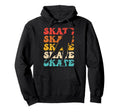 Roller Skating Skate 1970S Black Afro Skate Hoodie - Trendy Graphic Unisex - T-Shirt, Sweatshirt, Hoodie