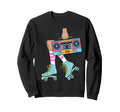 Roller Skating 80S Roller Funny Sweatshirt - Trendy Graphic for Adults - T-Shirt, Sweatshirt, Hoodie