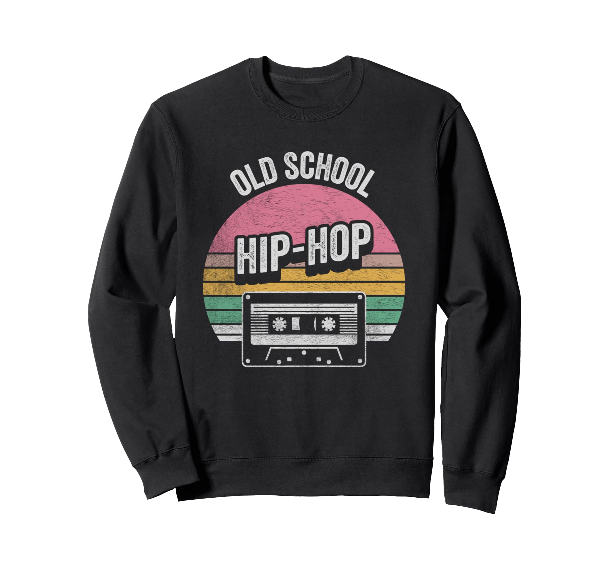 Old School Hip Hop Cassette Sweatshirt - Custom Art Print Men Women - T-Shirt, Sweatshirt, Hoodie