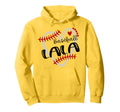 Personalized Baseball Heart Lala Hoodie - Casual Everyday Wear Unisex - T-Shirt, Sweatshirt, Hoodie