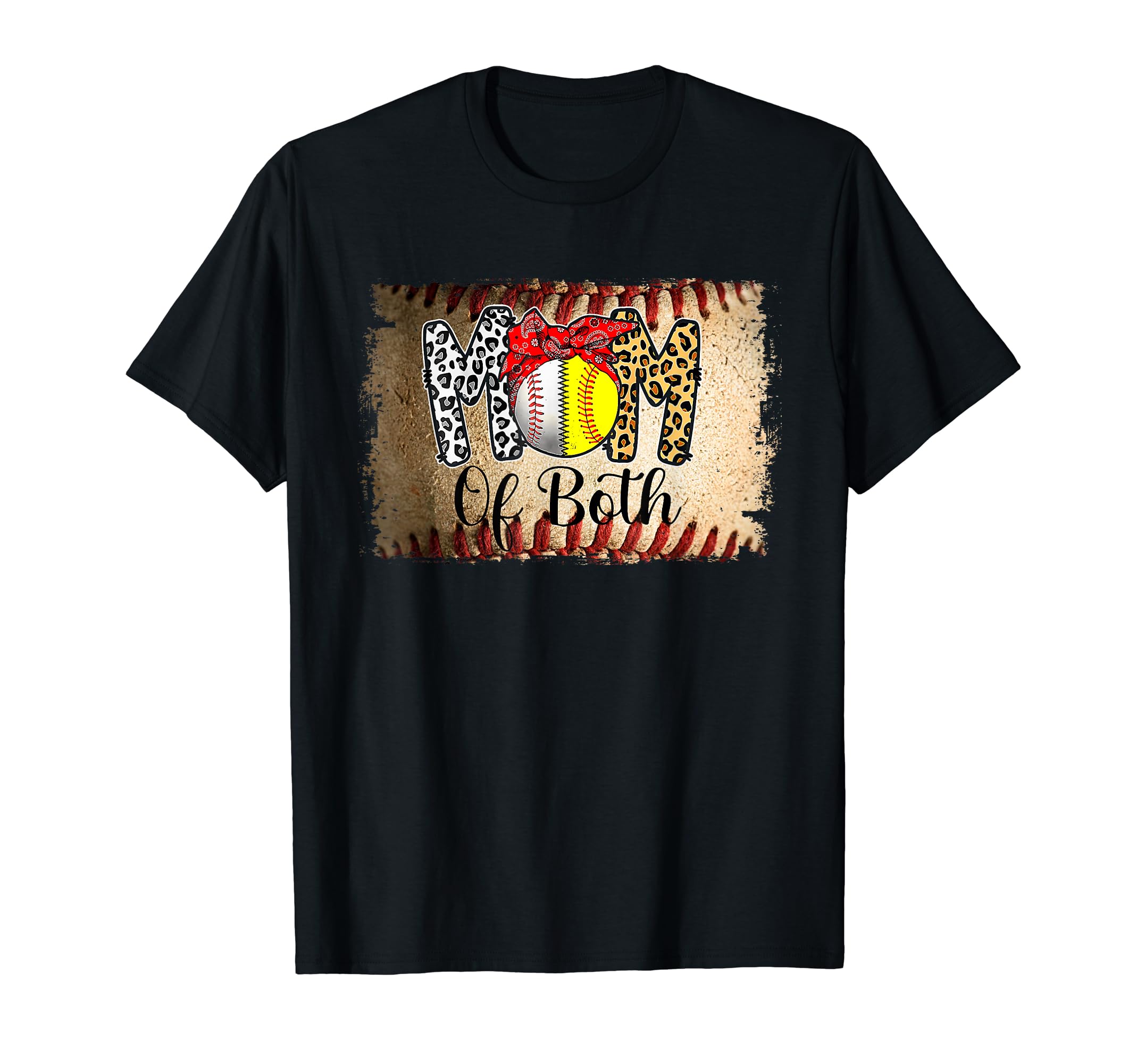 Ball Mom Both Baseball Softball T-Shirt - Fun Novelty Design for Adults - T-Shirt, Sweatshirt, Hoodie