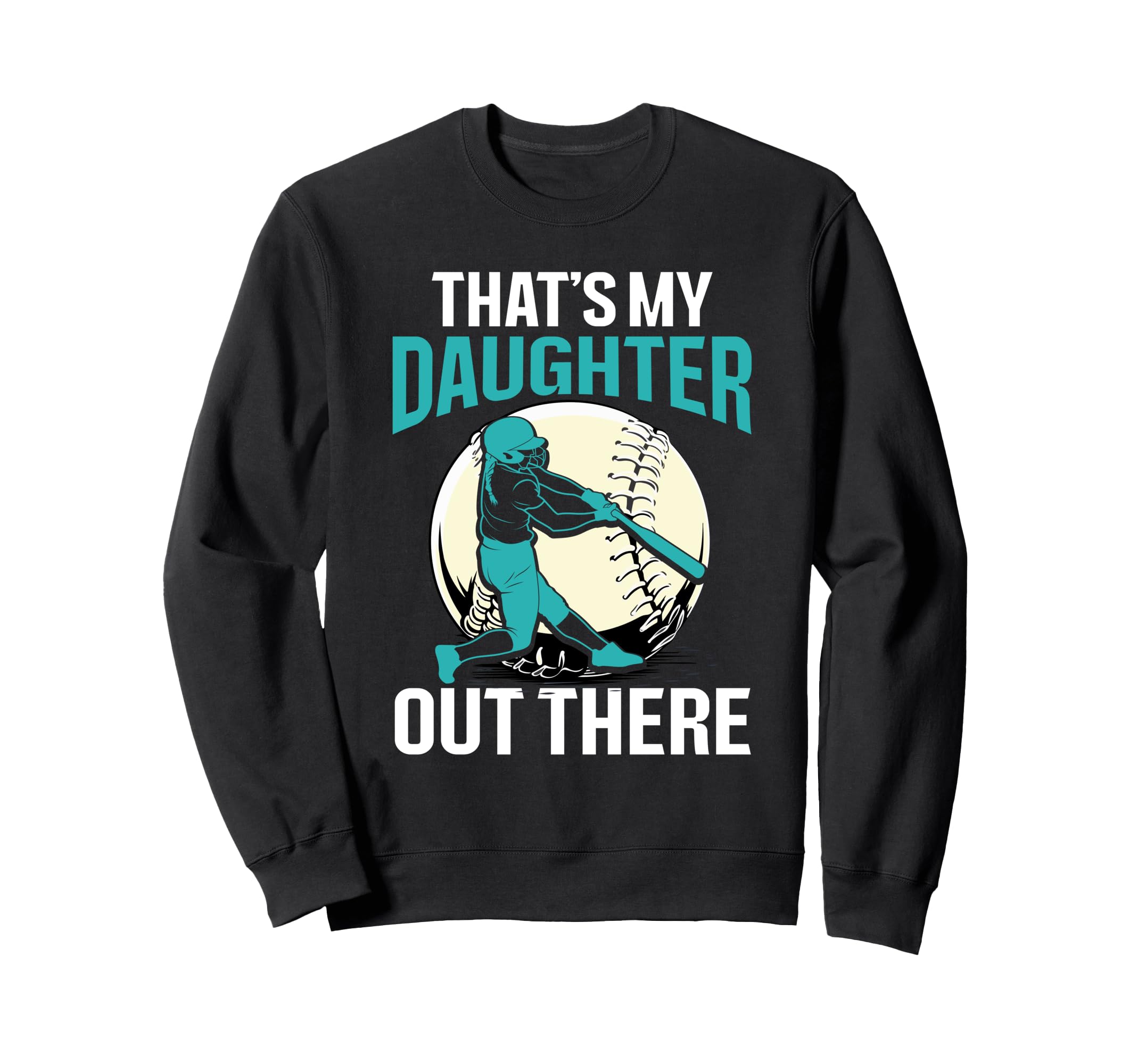 Fathers Day Baseball Dad Parent Sweatshirt - Custom Art Print Unisex - T-Shirt, Sweatshirt, Hoodie