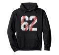 Baseball Mom 62 Jersey Baseball Favorite Hoodie - Aesthetic Graphic Unisex - T-Shirt, Sweatshirt, Hoodie