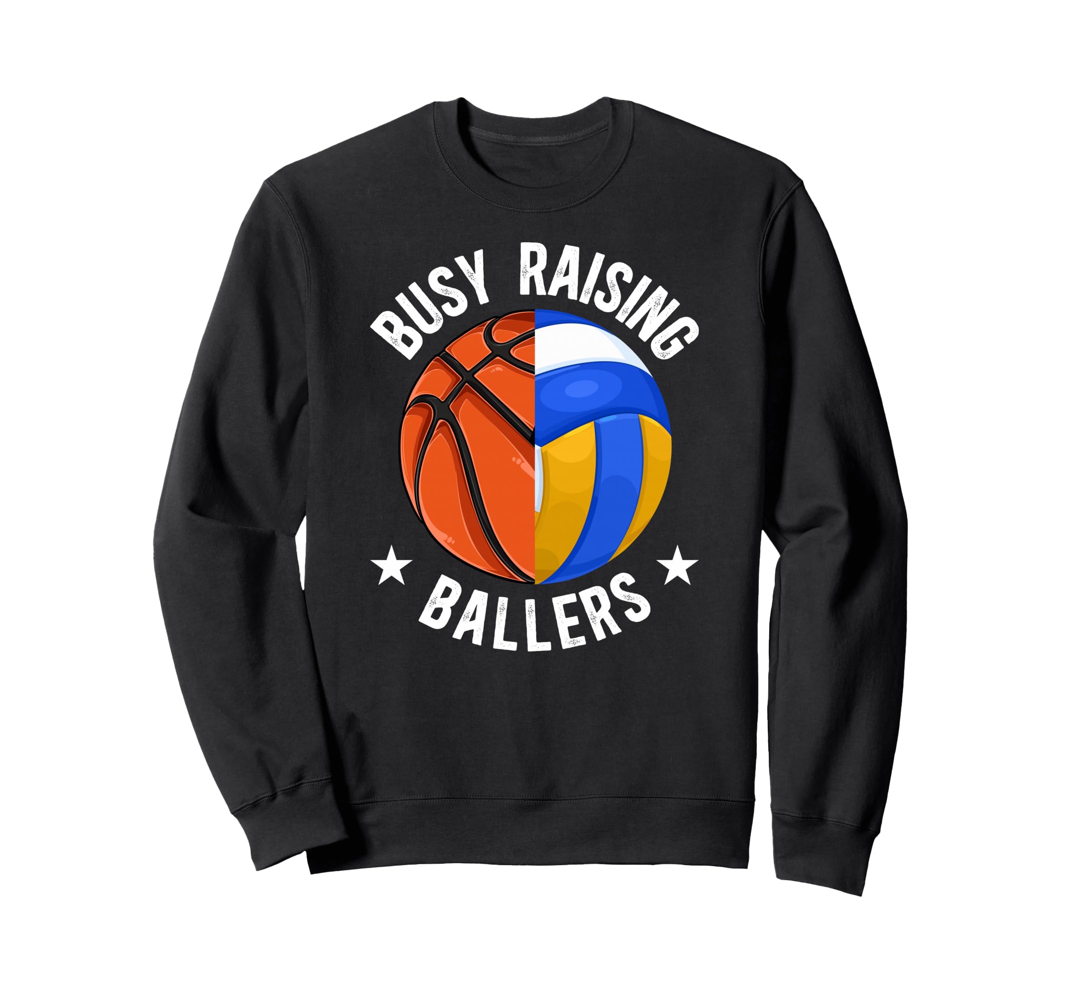 Busy Raising Ballers Volleyball Sweatshirt - Aesthetic Graphic Unisex - T-Shirt, Sweatshirt, Hoodie