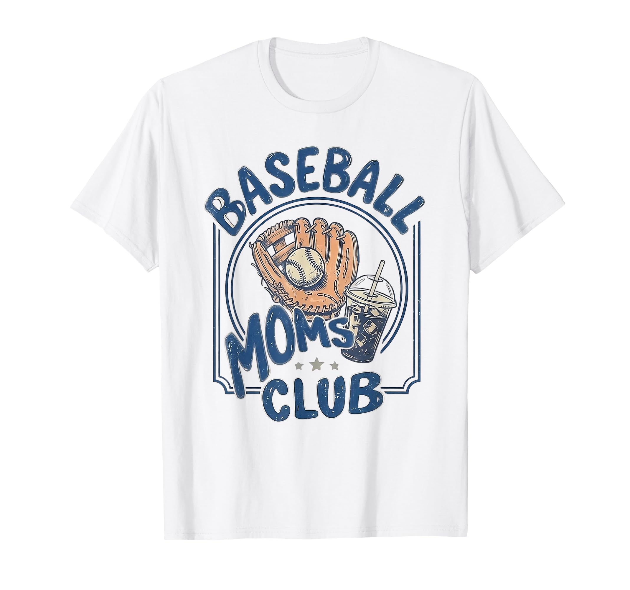 Baseball Moms Club Game Day Badge T-Shirt - Novelty Apparel Men Women - T-Shirt, Sweatshirt, Hoodie