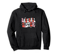 Baseball Sister Groovy Sports Little Hoodie - Custom Art Print Men Women - T-Shirt, Sweatshirt, Hoodie