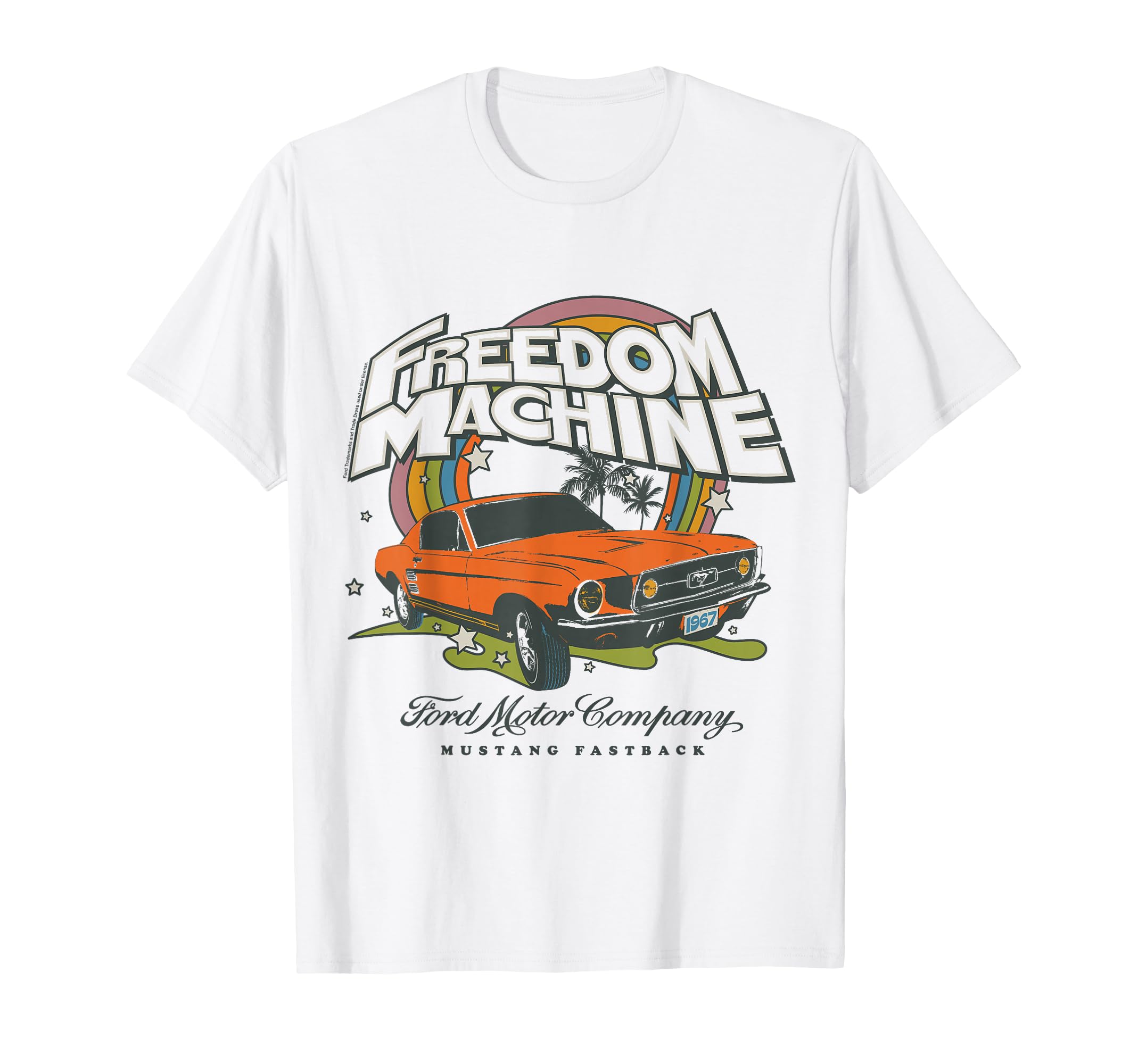 Ford Orange Mustang Fastrack Freedom T-Shirt - Casual Everyday Wear Unisex - T-Shirt, Sweatshirt, Hoodie