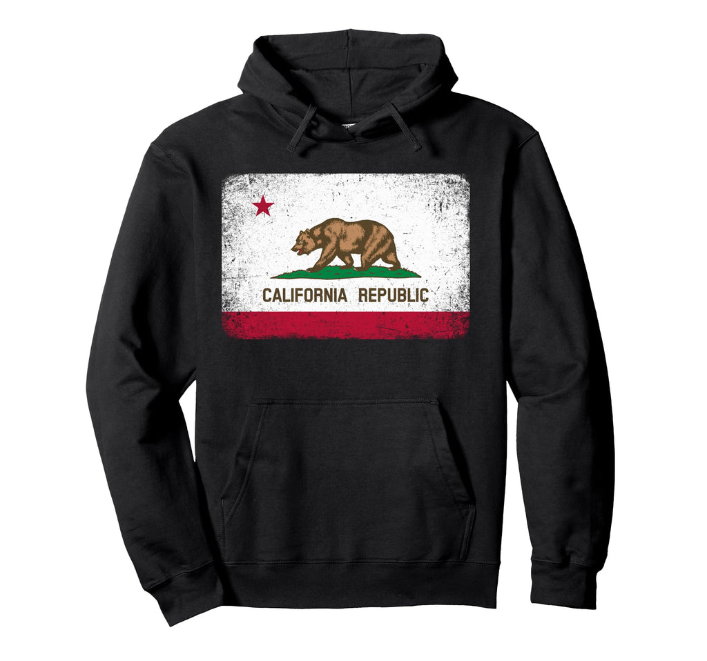 California Flag Republic Distressed Gift Hoodie - Trendy Graphic for Adults - T-Shirt, Sweatshirt, Hoodie