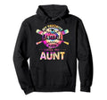 Proud Aunt Baseball Player Tie Dye Hoodie - Aesthetic Graphic for Adults - T-Shirt, Sweatshirt, Hoodie