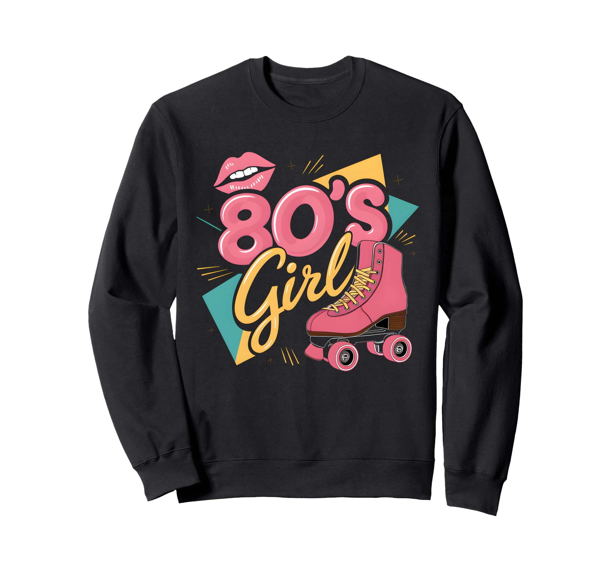 80S Roller Skate Vibes 80S Sweatshirt - Unique Graphic for Adults - T-Shirt, Sweatshirt, Hoodie