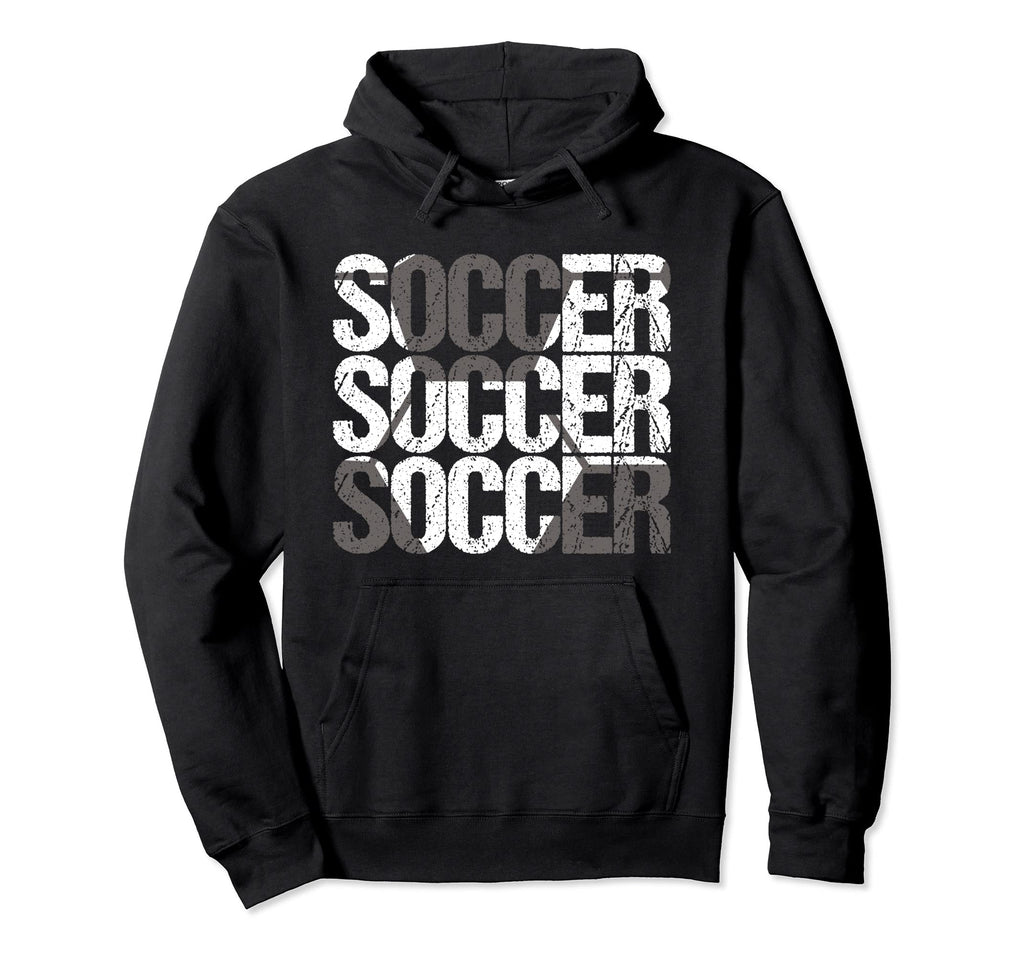 Soccer Distressed Ball Team Soccer Hoodie - Trendy Graphic for Adults - T-Shirt, Sweatshirt, Hoodie