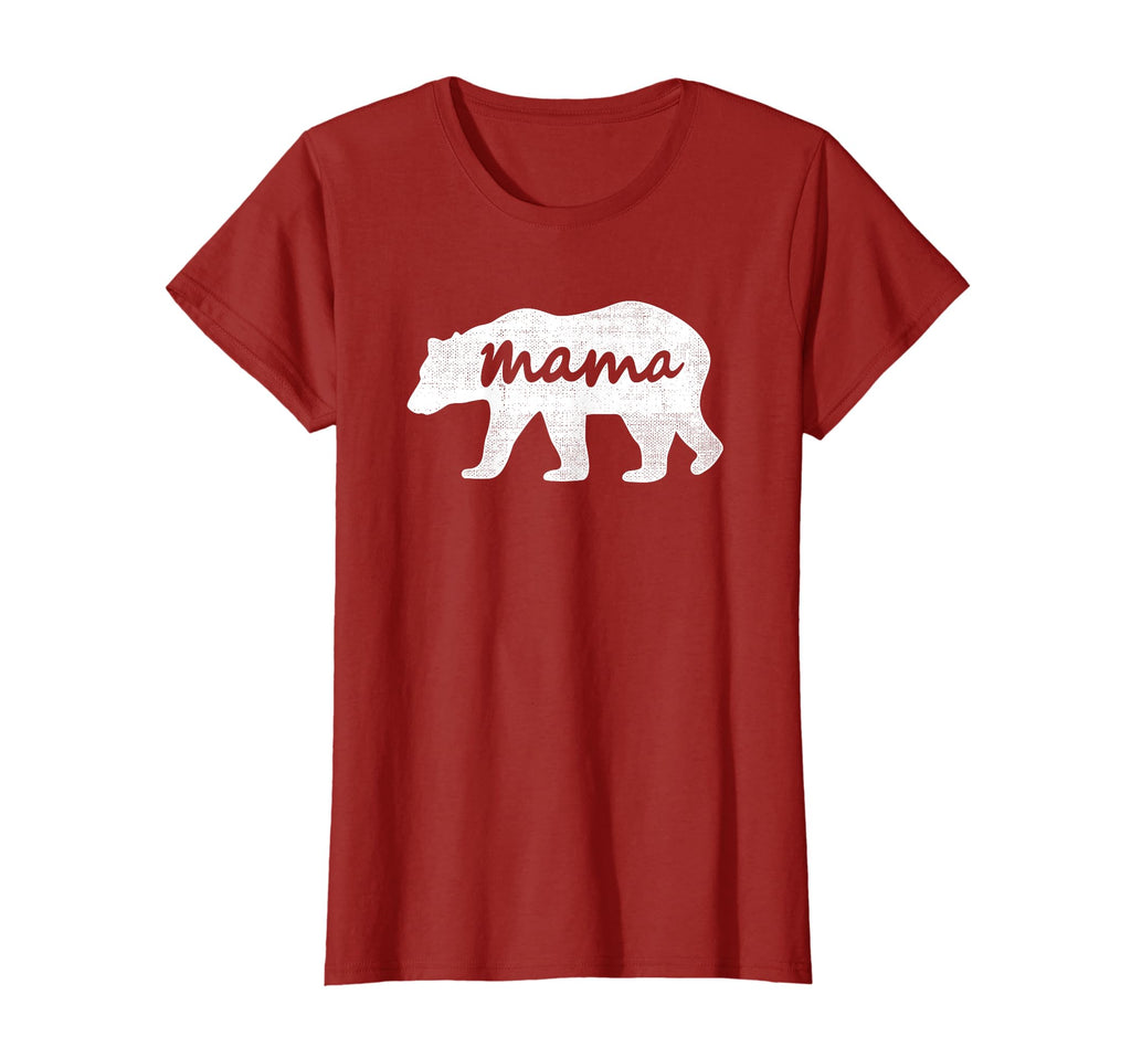 Womens Distressed Bear Mama Walking T-Shirt - Fun Novelty Design Men Women - T-Shirt, Sweatshirt, Hoodie