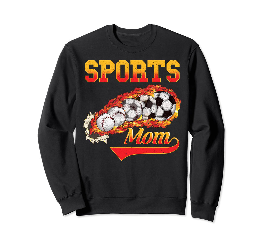 Proud Sports Mom Athletic Mom Sweatshirt - Fun Novelty Design Men Women - T-Shirt, Sweatshirt, Hoodie