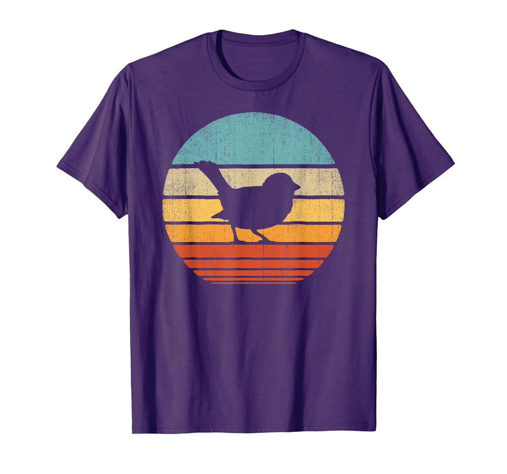 Sparrow 60S 70S Sunset Bird Lovers T-Shirt - Aesthetic Graphic for Adults - T-Shirt, Sweatshirt, Hoodie