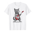 Cat Playing Guitar T-Shirt - Unique Graphic Men Women - T-Shirt, Sweatshirt, Hoodie