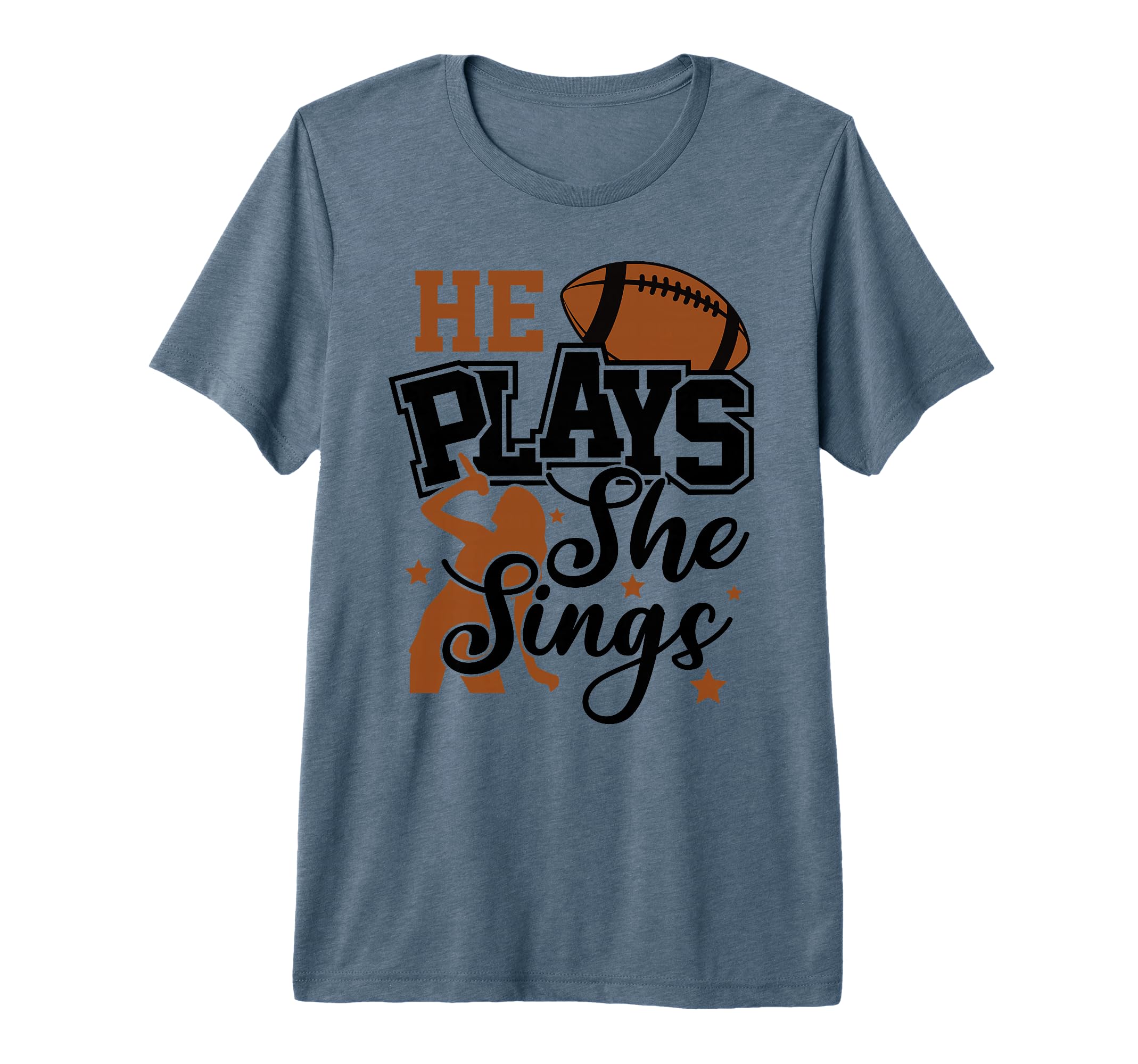 Funny He Plays She Sings T-Shirt - Casual Everyday Wear for Adults - T-Shirt, Sweatshirt, Hoodie