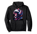 80S 90S Aesthetic Vaporwave Space Cat Hoodie - Trendy Graphic Men Women - T-Shirt, Sweatshirt, Hoodie