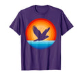 Hawk 60S 70S Sunset Bird Lovers T-Shirt - Trendy Graphic for Adults - T-Shirt, Sweatshirt, Hoodie
