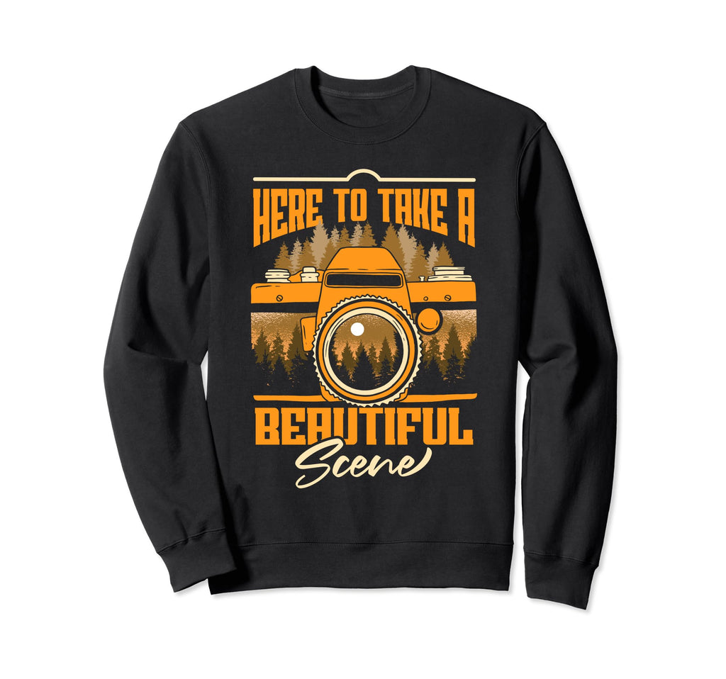 Funny Photographer Camera Hoodie - Fun Novelty Design Men Women - T-Shirt, Sweatshirt, Hoodie