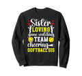 Softball Sis Proud Softball Sweatshirt - Aesthetic Graphic for Adults - T-Shirt, Sweatshirt, Hoodie