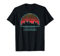 Milwaukee City Skyline 80S T-Shirt - Fun Novelty Design for Adults - T-Shirt, Sweatshirt, Hoodie