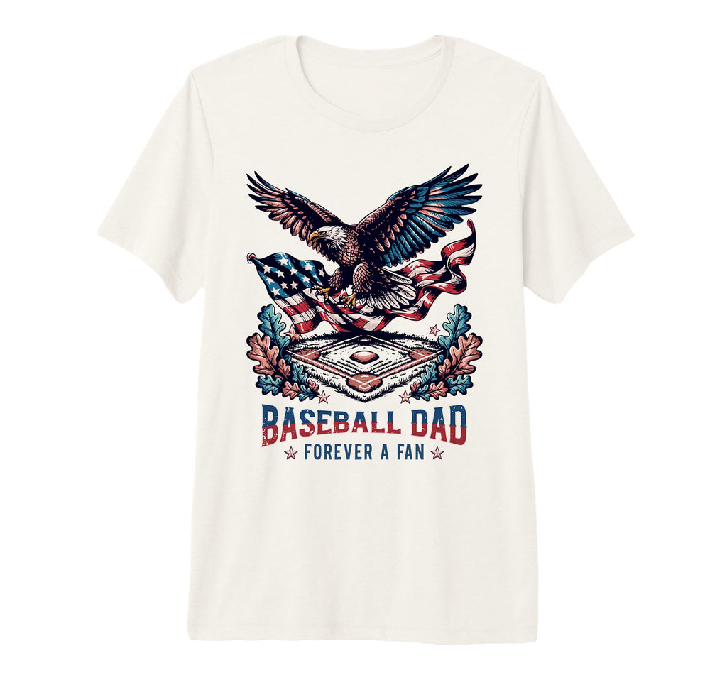 Proud Baseball Dad Forever Fan Proud T-Shirt - Casual Everyday Wear Unisex - T-Shirt, Sweatshirt, Hoodie