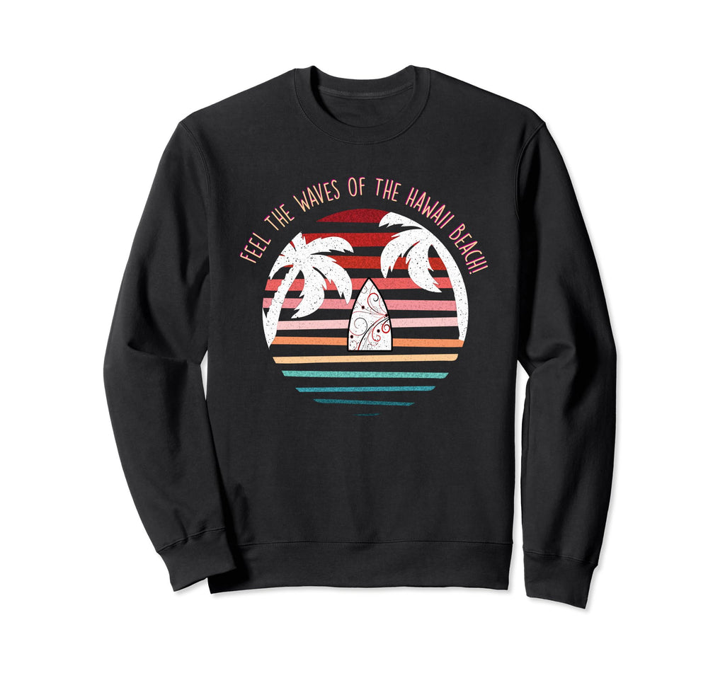 Aloha Spirit Hawaiian Surf Boho Sweatshirt - Aesthetic Graphic for Adults - T-Shirt, Sweatshirt, Hoodie