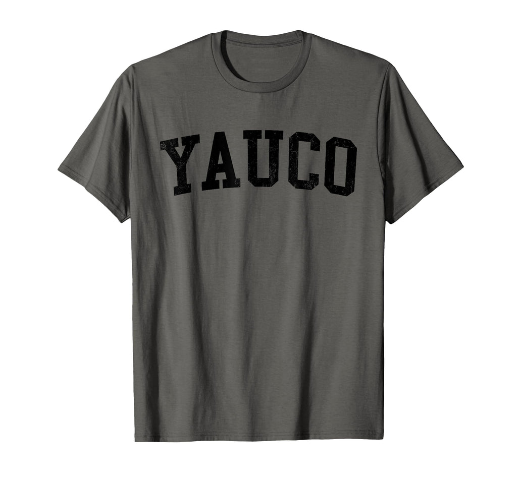 Yauco Pr Distressed Black Varsity T-Shirt - Streetwear Style for Adults - T-Shirt, Sweatshirt, Hoodie