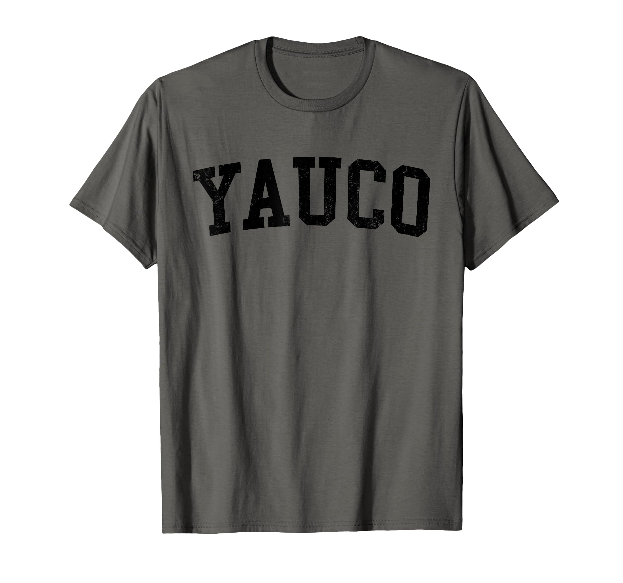 Yauco Pr Distressed Black Varsity T-Shirt - Streetwear Style for Adults - T-Shirt, Sweatshirt, Hoodie
