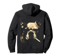 French Bulldog Smoking Cigarette Grunge Hoodie - Minimalist Print Unisex - T-Shirt, Sweatshirt, Hoodie
