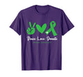 Peace Love Donate Organ Donation Awareness T-Shirt - Graphic Print Unisex - T-Shirt, Sweatshirt, Hoodie